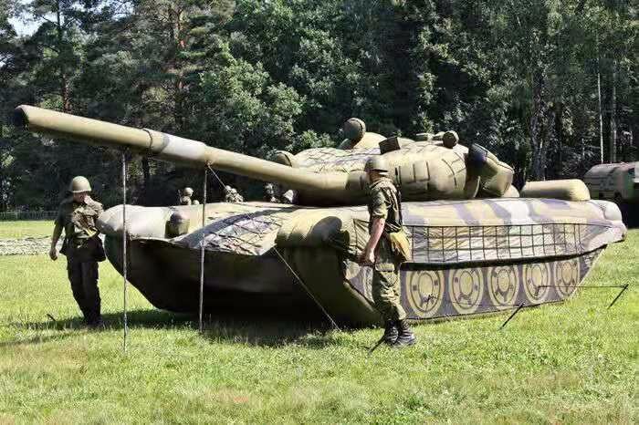清苑部队充气坦克
